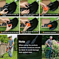 Pikkukuva 3 / 5: Trimmerilanka Black and Decker -ruohonleikkureille, 6 trimmerilankaa, 1 lankapidike ja 1 jousi_ryy
