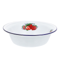 Miniatyrbilde 1 av 2: Metallisk Serveringsfat Brødbolle Emalskål Koreanske Boller Kjøkken Oppvaskkum Assorterte Farger 23X23X6.5CM Assorted Color 23X23X6.5CM