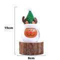 Miniatyrbilde 5 av 5: Julemann Snømann Kulepynt Jul Hengekule Med Lys Juletrepynt-Juledekorasjoner (1 stk, Varmt Lys)