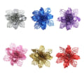 Miniatyrbilde 4 av 4: Julepynt Juletrepynt Jul Simulering Blomst Jul Ornament 10 stk Julegaver