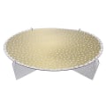 Pikkukuva 1 / 3: Yksikerroksinen kakkuteline Raidallisella Kuviolla Paperinen Kupikakku Tarjotin Välipala Säilytysteline Näyttöteline (vihreä)Golden30x30x6cm Golden 30x30x6cm