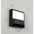 Miniatyrbillede 1 af 5: Vandafvisende LED Loftlampe, LED Loftlampe IP65 til Stue, Badeværelse, Kontor, Udendørs Veranda og Mere (18w + Hvidt Lys H)