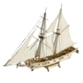 Miniatyrbild 1 av 5: 1 Set Monteringsbyggsatser Skeppsmodell Trä Segelbåt Leksaker Segelmodell Monterad Träsats Trähantverk