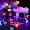 Miniatyrbilde 1 av 4: Solcelled Lyslenke Utendørs, 16ft 20 LED 8 Moduser, Vakker Belysningsdekorasjon Innendørs Utendørs Lys For Hage Patio Balkong Pergola Juletre Fest(