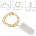 Miniatyrbillede 4 af 5: Led Lysstreng Batteri, 12 Stk 2m 20led Mikro Fe-Lys Batteridrevet Kobbertråd Farverige Julelys Til Værelser, Indendørs, Jul, Udendørs,