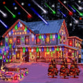 Miniatyrbilde 1 av 5: LED Meteor Solar Dusjlys Hage, Vanntett Vanndråpe Fossen Kaskade 30cm 10 Rør 360 LED Dekorative Lyslenker For Fest Ferie Chris