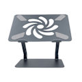 Miniatyrbild 4 av 5: Laptopställ i aluminiumlegering, hopfällbart, justerbar höjd, laptopkylningsfäste för laptop, notebook, surfplatta_RY