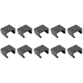 Pikkukuva 1 / 3: 10 kpl Osiollisen Sovan Kiinnikkeitä Kohdistuspuristimia Ulkokalusteiden Kiinnikkeitä Musta 5,25X3CM Black 5.25X3CM