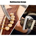 Miniatyrbild 2 av 5: Enhandsutlösande Capo / Capo för Akustisk Gitarr, Elektrisk Gitarr, Western Gitarr, Konsertgitarr, Bas, Ukulele, Silver