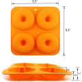 Miniatyrbillede 2 af 5: 3 stk. 4 tommer Donut Bageform Fuld Størrelse Non-Stick Silikonforme Donutbakker Donutforme, 3 Farver