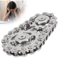 Miniatyrbillede 3 af 5: Fingertip Stress Relief Legetøj Fingertip Gyroskop Bærbar Kæder Tandhjul Model Legetøj Gave Til((Fuldt rustfrit stål))