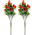 Pikkukuva 2 / 4: 2 kpl Koti-koriste Mansikan kimppu Koriste DIY Mansikan koriste Todellinen kosketus Vadelmat Punainen 27X21X0.9CM Red 27X21X0.9CM