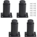 Miniatyrbillede 1 af 5: 4 stk. Justerbare Møbelben, Heavy Duty Metal Møbelben til Bord, Seng, Sofa (8-12cm, Sort)