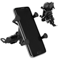 Miniatyrbillede 1 af 5: Motorcykeloplader til Mobil - Mobilholder - Montering på Styret