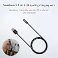 Pikkukuva 2 / 5: Magneettinen Turvallinen PVC 2-nastainen 2,84 mm Latauskaapeli Kellolle, Saumaton Pikalatausjohto, Kellotarvike_ry