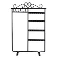 Miniatyrbilde 1 av 3: Ørepyntstativ for ørepynt, smykkedisplaystativ, halskjedeholder, smykkeorganisator, svart Black