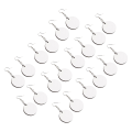Miniatyrbillede 2 af 3: 10 Par Hvide Øreringe Kvinder Blanke Charm Øreringe Metal Stempling Øreringe Runde Drop Øreringe Cirkel 6X3X0.3CM