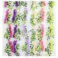 Pikkukuva 4 / 5: Violetti-punainen 5-osainen keinotekoinen wisteria-kukkaköynnös, yhteensä 5 osaa 10 metriä keinotekoinen riippuva wisteria-köynnös silkki-kukka