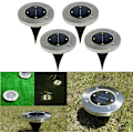 Miniatyrbild 4 av 5: Solcellslampa utomhusbelysning 4LED marklampa 4 stycken varmt ljus