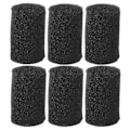 Miniatyrbilde 1 av 3: 6 stk Svampfiltre Fiskfilter Svamp Kanisterfilter Svamp Akvariumfilter Deksel Svamphylser Black 6x3.5cm