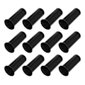 Pikkukuva 2 / 3: 12 kpl Lamppipunkin suojuskatteet Kattokruunun Lamppukannan hiha Valovarusteet Musta 3X3X8CM Black 3X3X8CM