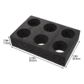 Miniatyrbillede 3 af 3: 2 stk. Kopper Bulk Take Away Kop Bæger Takeaway Kaffe Bærer Vand Kop Bærer Take Out Kop Bærere Sort Black 30X20CM