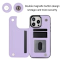 Miniatyrbillede 5 af 5: RY/Wallet Dobbelt Knap Lille Duftende Vind Kort Flip Læder Etui Til iPhone 16 Pro Max 15 14 13 12 11 SE 2022 20 X XS XR 8 7 Plus Black For iPhone 15 Pro Max