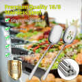 Miniatyrbillede 3 af 5: 1 Stor Serveringske, 1 Spaltet Serveringske, Rustfrit Stål, Til Buffet, Banket, Catering, Serveringske Sæt, Opvaskemaskine Sikker