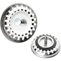 Miniatyrbillede 1 af 5: Køkkenvask Si, Vask Si Stopfilter, Rustfrit Stål Vask Aftapning Til Dit Køkken Badeværelse - Diameter 79mm (2 Pakker)