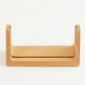 Miniatyrbillede 3 af 5: Træ Foto Ramme U-formet Postkort Holder Skrivebords Kalender Stativ Billedstativ Til Hjem Kontor 14*6*5cm 14*6*5cm