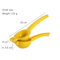 Miniatyrbillede 5 af 5: Frugtpresser Lime Press Metal, Professionel Håndpressemaskine Køkkenredskab, Manuel Saftpresser Citrus Citronpresser (gul - lille)