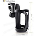 Miniatyrbilde 4 av 5: /Ryi/ 2-pakning Universal Koppholder for Barnevogn/Trille, Justerbar Flaskeholder43-
