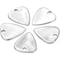 Miniatyrbild 5 av 5: Silver - 5 högkvalitativa metallgitarr plektrum tillbehör för akustisk, bas eller elgitarr.