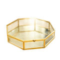 Miniatyrbilde 1 av 4: Glass Copper Geometry Oppbevaringskurver Boks Enkelhet Stil Hjem
