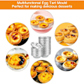 Miniatyrbild 5 av 5: 250 st Engångsformar i Aluminium för Pajer, Äggpajer, Aluminiumfolieformar, Miniformat, Non-Stick, för Bakverk, Cupcakes, Puddingar, Gelétårtor