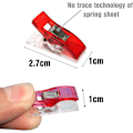 Miniatyrbillede 2 af 5: 100 stk. Multifunktionelle Syklips, Premium Quilteklips, Assorterede Farver Syklips til Sytilbehør Quiltetilbehør