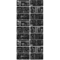 Miniatyrbillede 3 af 4: 18 stk. Jule-Stemplingsplader til Neglekunst Stemplingsplader Neglekunst Stempler Skabeloner 18 stk 12x6x0,1cm 18 pcs 12x6x0.1cm
