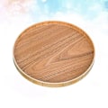 Miniatyrbilde 3 av 3: Japansk stil rund brett matserveringsplate tre snacks dessertplate tebrett for hjem (30m)30cm 30cm