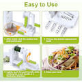 Miniatyrbillede 5 af 5: Spiralizer Grøntsags Spiralizer 5 Blade Grøntsags Spiralizer Spaghetti Spiral Mandolin Grøntsags Skærer Spaghetti Grøntsags Spaghetti Tilberedning