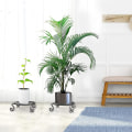 Miniatyrbilde 2 av 5: Plante Stativ, [3 stk] 9 Tommer Moderne Hjerteformet Plantepotteholder, Slitesterk Rustfri Potteplante Stativ, Innendørs & Utendørs Hage Stativ - Svart