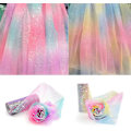 Pikkukuva 4 / 4: 1 kpl Sateenkaaren Värigradientti Glitter Tulle Rulla Kangas Nauha Tulle Nauha Rulla (6 tuumaa 10 jaardia), Vaalea