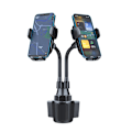 Miniatyrbilde 1 av 4: 360 Justerbar Bilkopp Telefonholder Avansert Lang Arm Telefonholder Brakett_xrzi black