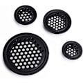 Miniatyrbillede 2 af 3: 10 stk. Runde Ventilationsgitter i Rustfrit Stål Ventilationsgitter i Rustfrit Stål Runde Ventilationsgitter i Rustfrit Stål 10 stk. Sort Ve
