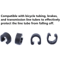 Miniatyrbillede 4 af 5: 50 stk. Cykling Mtb Cykel Kabel C-clips Hus Beslag Skeder Guide Guide Brems Gearskifter