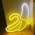 Miniatyrbillede 1 af 4: Banan Neon Skilte, Banan Neon Lys LED Neon Lys til Vægskilt, Natlamper Lysende Skilte til Jul, Fødselsdagsfest, Børn