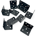 Miniatyrbilde 5 av 5: Hekkehjørnebeslag i rustfritt stål, vinkelbeslag, vinkelforbindelser, L-formet brakett - 10 stk 38x32x2mm 90 grader rett vinkel for feste av gjerde, bord, hylle, bla