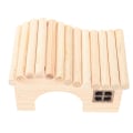 Miniatyrbillede 1 af 2: Trælegetøj Hamster Skjulested Træ Træ Hamster Sød Hamster Skjulesteder Kanin Legetøj Kaniner Skjulesteder Ha 13X9X9CM