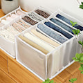 Miniatyrbillede 1 af 5: 2 stk. 7 Rum Vaskbar Garderobe Tøj Organizer Jeans Leggings Rum Opbevaringsboks (36x17x12cm)/(36x25x20cm)