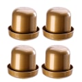 Miniatyrbilde 2 av 4: 4 Sett med Tykke Terningkopper KTV Bar Terningkopp Anti-jukset Terningboks KTV Morsomt Spill med 5 Terninger (gull)Gull 9*9cm Golden 9*9cm