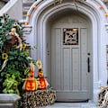 Pikkukuva 4 / 5: 2 kpl Halloween-vaahtopumppu-lyhty Jack Pumpkin vilkkuvat lyhtyvalot koristeet Spukhaus koristeelliset rekvisiitat puutarhakoristeet Halloween-juhlatarvikkeet